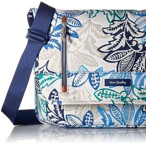 Vera Bradley Blue and Green Laptop Bag with Quilted Cotton